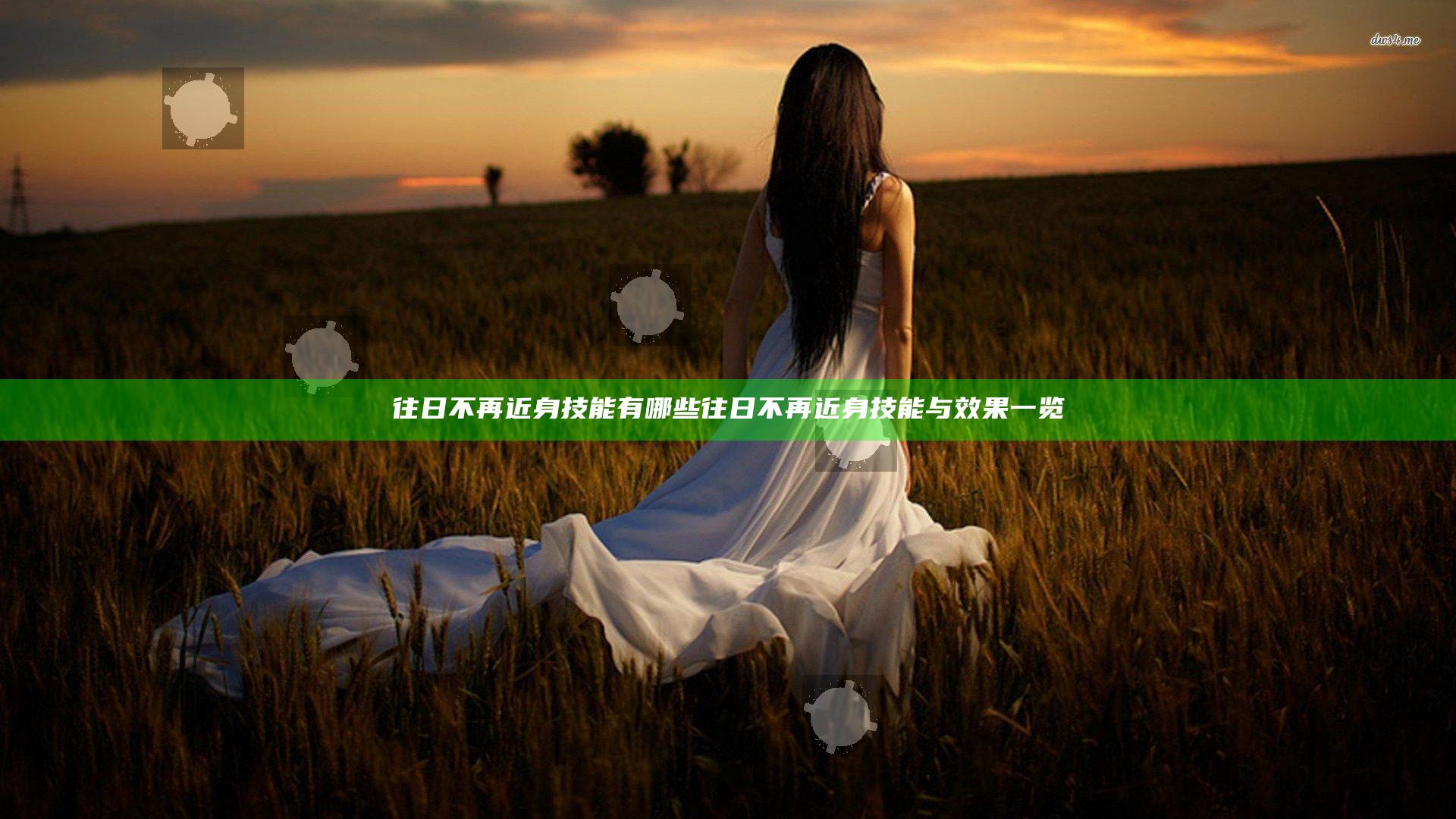 往日不再近身技能有哪些 往日不再近身技能与效果一览